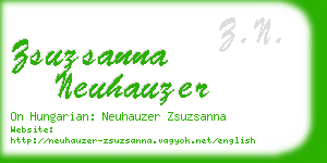 zsuzsanna neuhauzer business card